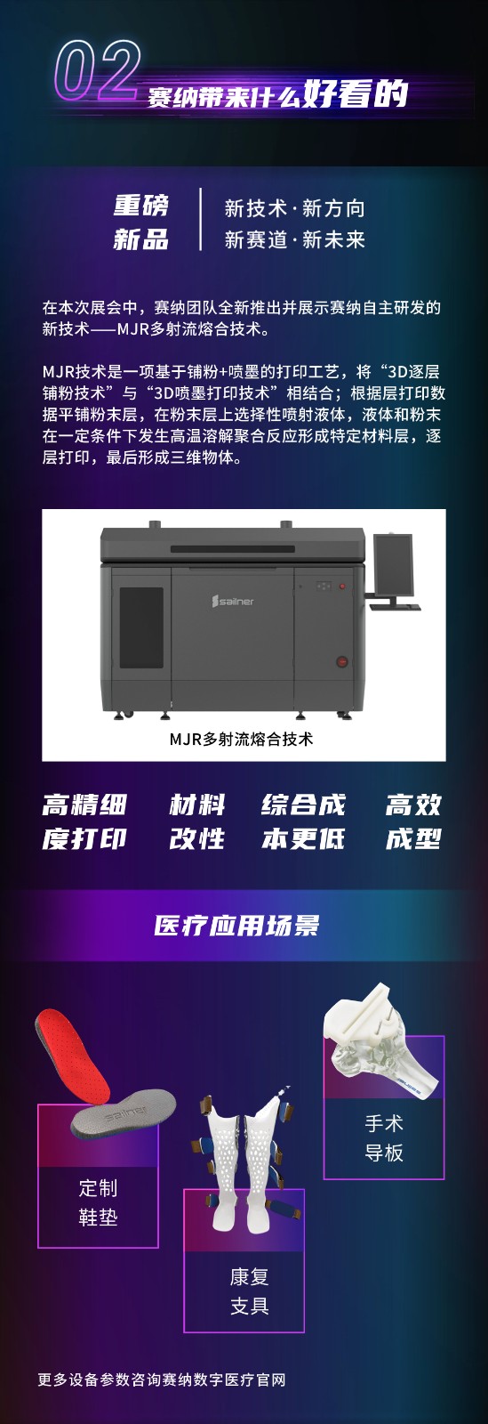 赛纳MJR3D打印技术
